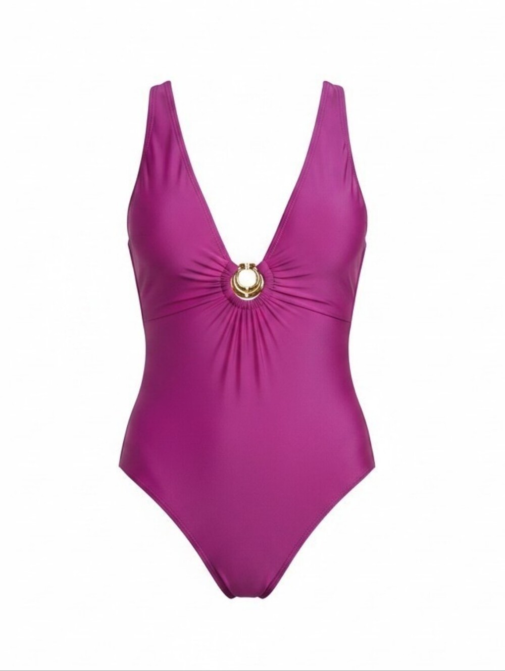 Sunshine 79 Women's Plunge Mio One Piece Swimsuit Violet Sz 4 NWT